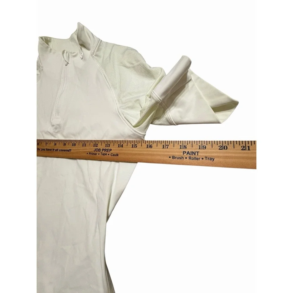 Lululemon Top Women's XS Nulux Quarter Zip Short Sleeve Golf Shirt #HH1-1